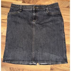 Access Women's Teens Sz 16 Blue Jean Skirt Tag‎ Is Faded Check Measurements
